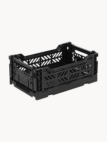 Caja plegable Mini, 27 cm, Plástico, Negro, An 27 x F 17 cm