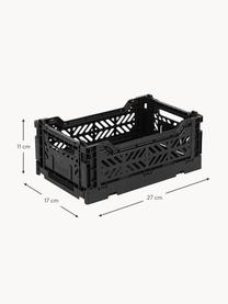 Caja plegable Mini, 27 cm, Plástico, Negro, An 27 x F 17 cm