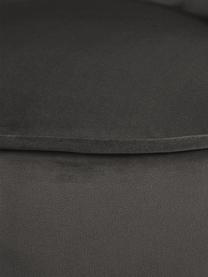 Samt-Cocktailsessel Aya, Bezug: Samt (Polyester) 30.000 S, Füße: Birkenholz, lackiert, Samt Dunkelgrau, B 73 x T 64 cm