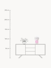 Lámpara de mesa de diseño Wonder Times, Pantalla: vidrio, Estructura: resina, Cable: plástico, Blanco, rosa, An 13 x Al 41 cm
