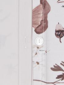 Designer Baumwollperkal-Bettwäsche Mushroom von Candice Gray, Webart: Perkal Fadendichte 180 TC, Weiß, Mehrfarbig, 240 x 220 cm + 2 Kissen 80 x 80 cm