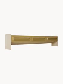 Meuble TV bas Space, MDF, Vert olive, beige clair, larg. 200 x prof. 39 cm