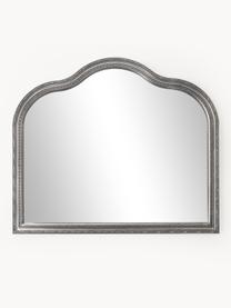 Barock-Wandspiegel Muriel, Rahmen: Massivholz, beschichtet, Rückseite: Mitteldichte Holzfaserpla, Spiegelfläche: Spiegelglas, Silberfarben, B 90 x H 77 cm