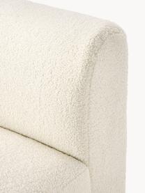 Module central en tissu peluche Sofia, Peluche blanc cassé, larg. 87 x prof. 103 cm