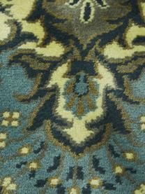 Kulatý koberec ve vintage stylu s třásněmi Bodega, Odstíny zelené, Ø 175 cm (velikost L)