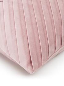 Fluwelen kussenhoes Lucie in roze met structuur-oppervlak, 100% fluweel (polyester)
Houd er rekening mee dat fluweel lichter of donkerder lijkt afhankelijk van de lichtinval en de richting waarin de polen liggen., Oudroze, B 45 x L 45 cm