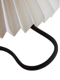 Lámpara de mesa de papel plegado Calista, Pantalla: papel, Cable: cubierto en tela, Blanco, Ø 35 x Al 30 cm