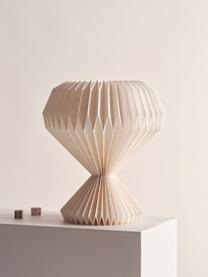 Tafellamp Calista van gevouwen papier, Lampenkap: papier, Lampvoet: papier, Wit, Ø 35 x H 30 cm