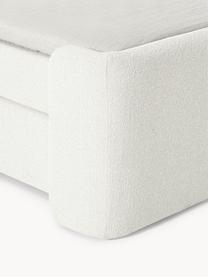 Buklé kontinentálna posteľ Perla, Buklé lomená biela, Š 140 x D 200 cm, tvrdosť H2