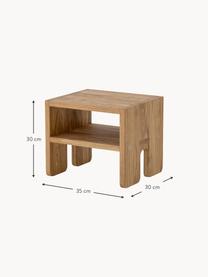 Dětská stolička z dubového dřeva Bas, Dubové dřevo, Dubové dřevo, Š 35 cm, V 30 cm