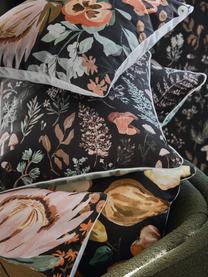 Housse de coussin 45x45 design Candice Gray, 100 % coton, certifié GOTS, Multicolore, larg. 45 x long. 45 cm