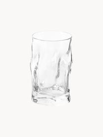 Set van 6 likeurglaasjes Sorgente in biologische vorm, Glas, Transparant, Ø 5 x H 8 cm, 70 ml