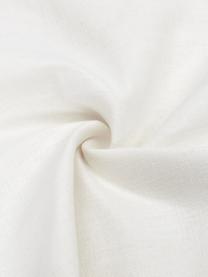 Lněný povlak na polštář Mira, 51 % len, 49 % bavlna, Bílá, Š 45 cm, D 45 cm