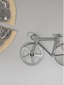 Silberfarbener Pizzaschneider Velo im Fahrraddesign aus Edelstahl, Edelstahl, verchromt, Chrom, 23 x 13 cm