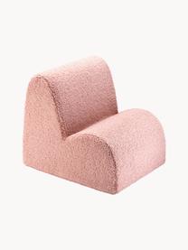 Fauteuil en peluche pour enfant Cloud, Peluche rose pâle, larg. 50 x prof. 60 cm