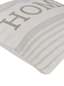 Pruhovaný povlak na polštář z recyklované bavlny Home, 100 % bavlna, s certifikací GRS, Béžová, krémově bílá, Š 45 cm, D 45 cm