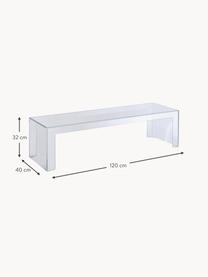 Interiérový/exteriérový konferenční stolek Invisible, Akrylátové sklo, Transparentní, Š 120 cm, V 40 cm