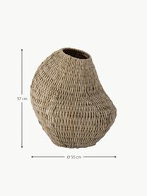 Panier de rangement Levis, Palmier à chou, Beige, Ø 55 x haut. 57 cm