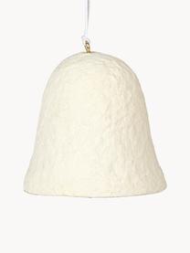 Décoration de sapin de Noël Pulp, 2 pièces, Coton, Blanc, Ø 6 x haut. 6 cm