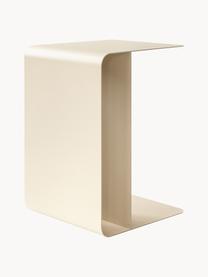 Tavolino fatto a mano Cosmo, Acciaio verniciato a polvere, Beige chiaro, Larg. 60 x Alt. 40 cm