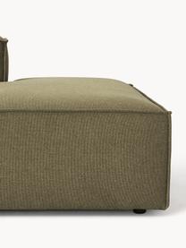 Modulaire XL chaise longue Lennon, Bekleding: 100% polyester De slijtva, Frame: massief grenenhout, multi, Poten: kunststof Dit product is , Geweven stof olijfgroen, B 357 x D 119 cm, armleuning rechts