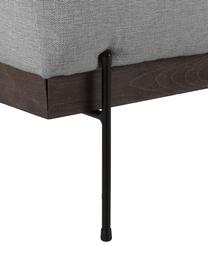 Sofa Brooks (3-Sitzer) mit Metall-Füßen, Bezug: Polyester Der Bezug ist n, Gestell: Massives Kiefernholz, FSC, Rahmen: Lackiertes Kiefernholz, F, Füße: Metall, pulverbeschichtet, Webstoff Grau, B 230 x T 98 cm