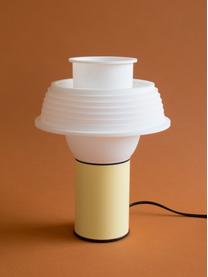 Petite lampe à poser TL2, Jaune pâle, blanc, noir, Ø 22 x haut. 28 cm