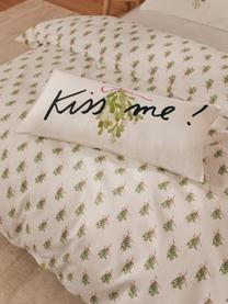 Dizajnová flanelová obliečka na vankúš od Kery Till Kiss Me, 2 ks, Biela, zelená, čierna, červená