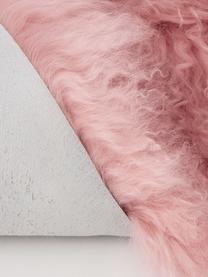 Skóra jagnięca o długim włosiu Ella, Blady różowy, S 50 x D 160 cm