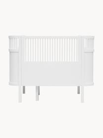Rozkládací dětská postel z březového dřeva Baby & Junior, 70 x 110/150 cm, Lakované březové dřevo, Bílá, Š 70 x D 110/150 cm