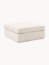 Pouf avec revêtement amovible Russell, Tissu beige clair, larg. 103 x prof. 103 cm