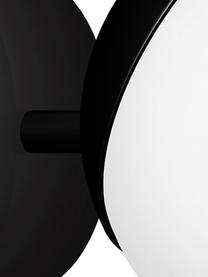 Kinkiet Sfera, Czarny, biały, opalowy, S 15 x W 15 cm