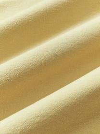 Funda de almohada de algodón con flecos Abra, Mostaza, An 45 x L 110 cm
