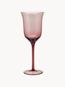 Ručne fúkaný pohár na víno v rôznych farbách a tvaroch Diseguale, 6 ks, Fúkané sklo, Viac farieb, priehľadná, Ø 7 x V 24 cm, 250 ml