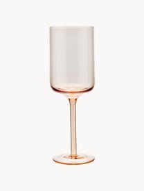 Verres à vin soufflés bouche Diseguale, 6 élém., Verre, soufflé bouche, Multicolore, transparent, Ø 7 x haut. 24 cm, 250 ml