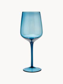 Copas de vino de vidrio soplado artesanlamente Desiguale, 6 uds., Vidrio soplado artesanalmente, Multicolor transparente, Ø 7 x Al 24 cm, 250 ml