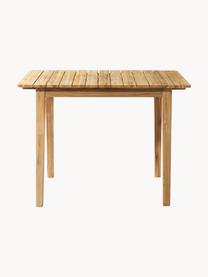 Table de jardin extensible en teck Sammen, 220 - 376 x 90 cm, Bois de teck, certifié FSC, Teck, larg. 105 - 261 x prof. 90 cm