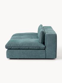 Modulares XL-Sofa Felix (3-Sitzer), Bezug: 100 % Polyester Der strap, Gestell: Massives Kiefern- und Fic, Füße: Kunststoff Dieses Produkt, Webstoff Türkisgrün, B 300 x T 140 cm