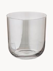 Handbemalte Wassergläser Polka, 4er-Set, Glas, Beigetöne, transparent, Ø 9 x H 9 cm, 420 ml