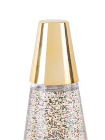 Retro tafellamp Glitter in goudkleur, Lamp: gecoat metaal, Goudkleurig, Ø 10 x H 37 cm