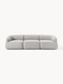 Modulares Sofa Sofia (3-Sitzer), Bezug: 100 % Polypropylen Der ho, Gestell: Fichtenholz, Spanplatte, , Füße: Kunststoff Dieses Produkt, Webstoff Grau, B 277 x T 103 cm