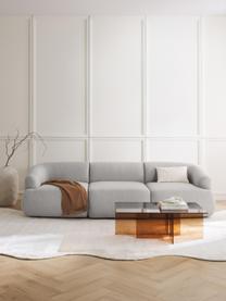 Modulares Sofa Sofia (3-Sitzer), Bezug: 100 % Polypropylen Der ho, Gestell: Fichtenholz, Spanplatte, , Füße: Kunststoff Dieses Produkt, Webstoff Grau, B 277 x T 103 cm