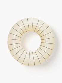 Ručně vyrobený nafukovací kruh Celine, Umělá hmota PVC, Tlumeně bílá, černá, Ø 120 cm