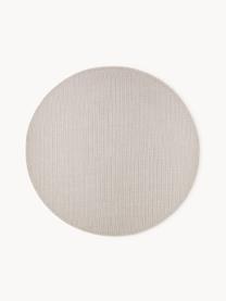 Tapis rond d'extérieur Toronto, 100 % polypropylène, Beige, Ø 120 cm (taille S)