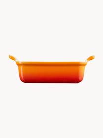 Plat de cuisson rectangulaire Tradition, Grès cérame, Orangé, haute brillance, larg. 33 x haut. 9 cm