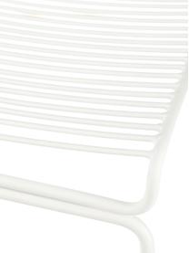 Chaise de balcon en métal Bueno, Blanc