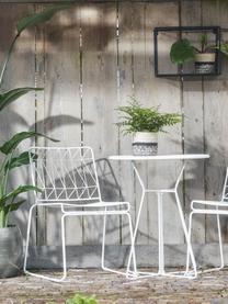 Chaise de balcon en métal Bueno, Blanc