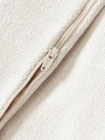 Copricuscino con decoro marittimo a nodo Galliot, 100% cotone, Bianco crema, blu scuro, Larg. 40 x Lung. 40 cm