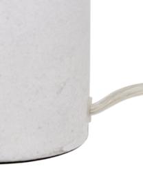 Lámpara de mesa de mármol Amanda, estilo clásico, Pantalla: tela, Cable: plástico, Blanco, Ø 28 x Al 48 cm