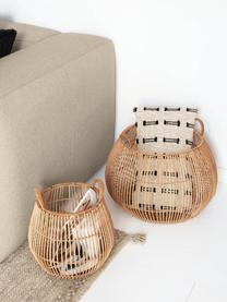 Aufbewahrungskörbe-Set Daya aus Rattan, 2er-Set, Rattan, Beige, Set mit verschiedenen Grössen